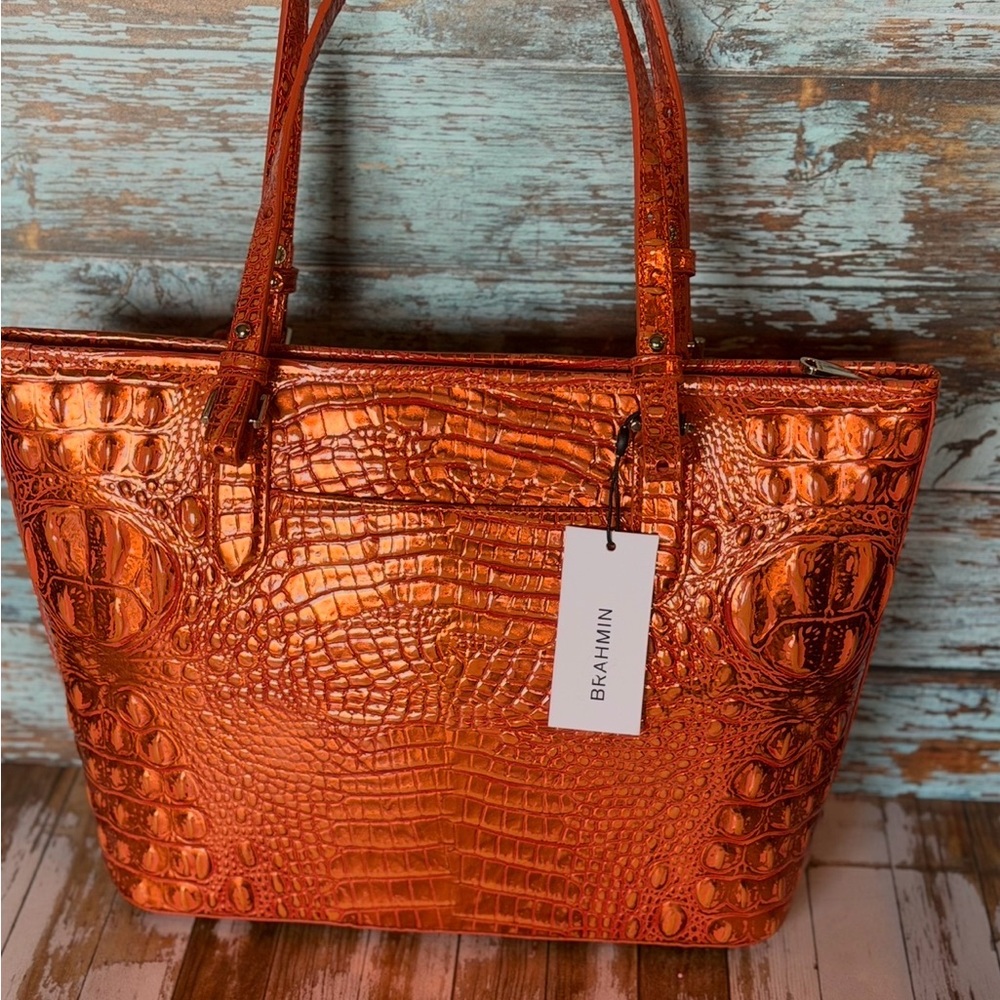 NWT Brahmin ORANGE POTION Medium Asher - Hard to find PRICE FIRM - Picture 10 of 16